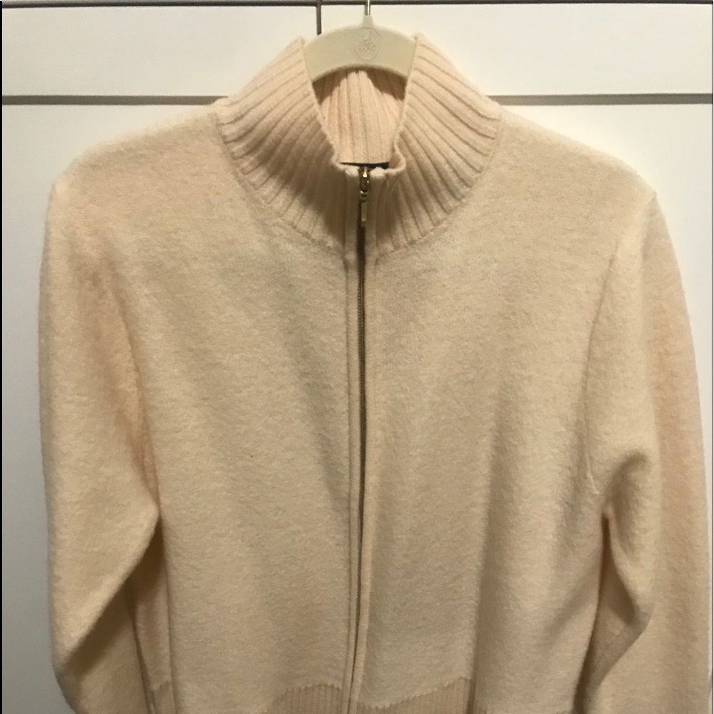 A sweater jacket